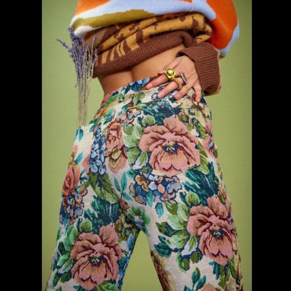 NWT Jaded London Woven Floral Print Pants